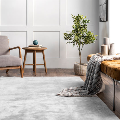 Tapis à poils longs lavable en machine Nuloom Loni SuperiorWash