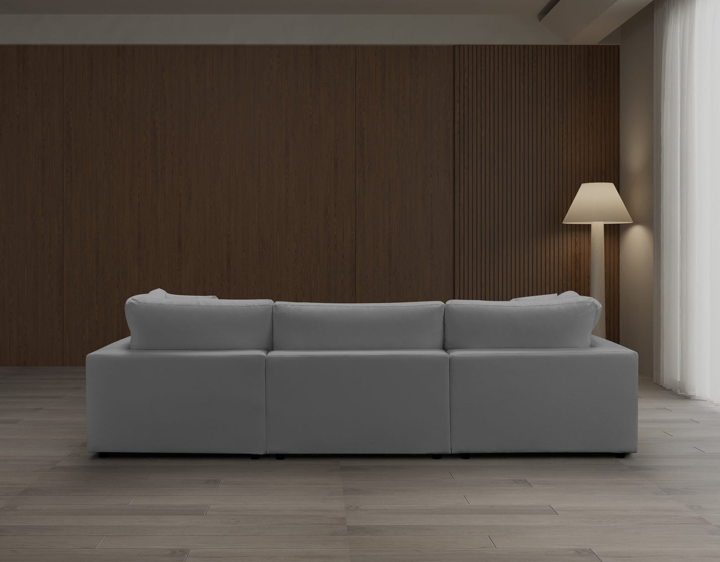 Canapé méridienne - Gris Sol