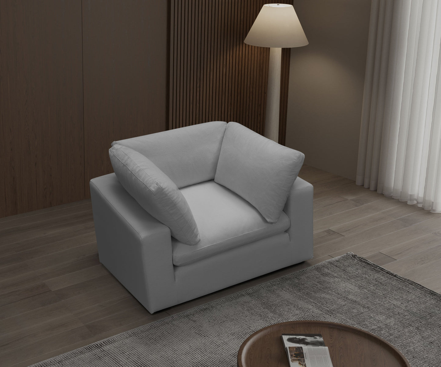 Canapé en tissu - Gris Sol