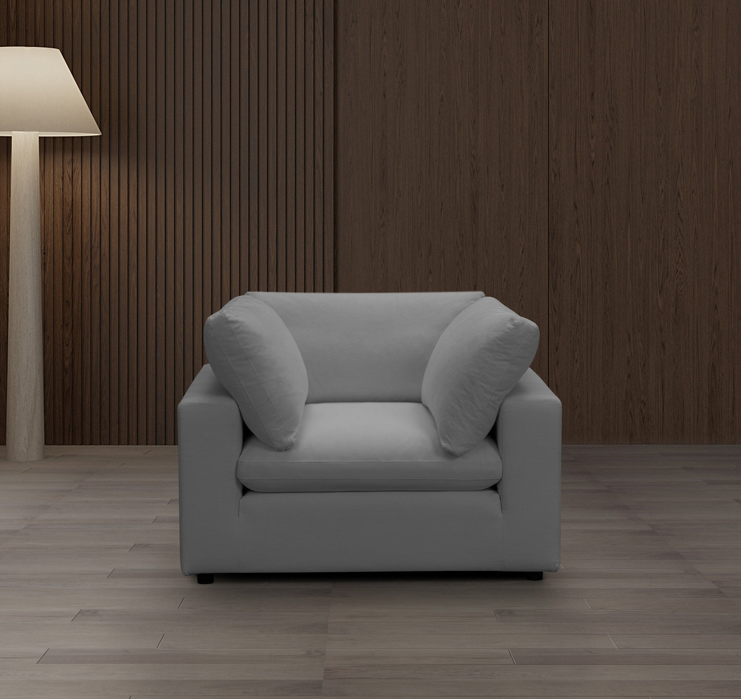 Canapé en tissu - Gris Sol