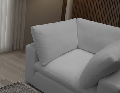 Canapé en tissu - Gris Sol