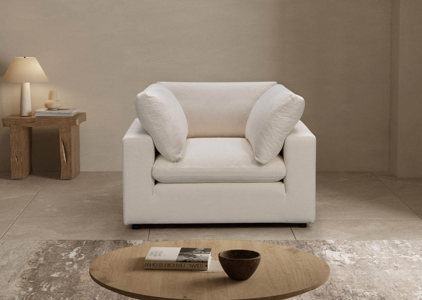 Canapé en tissu - Sol Ivory