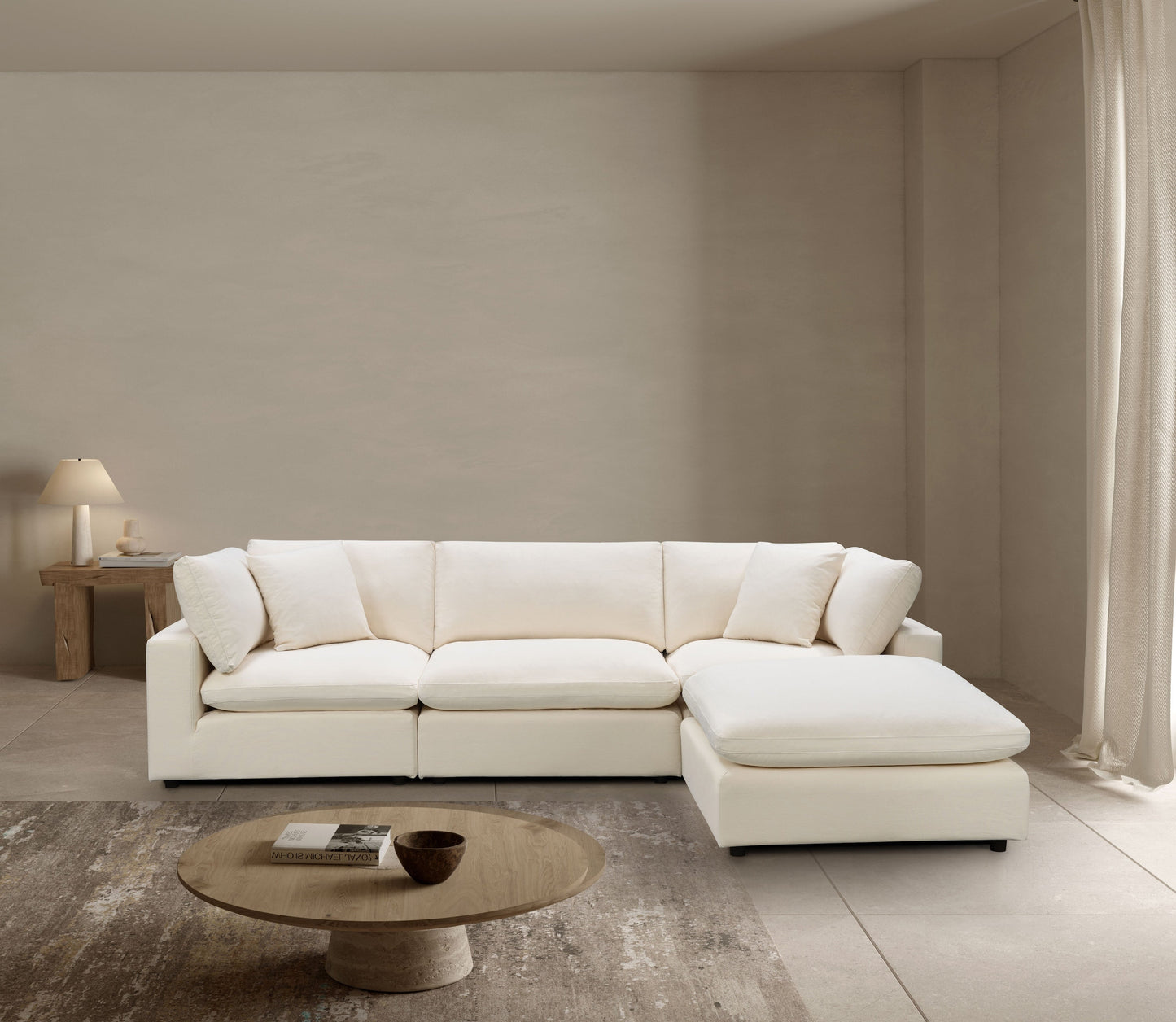 Canapé méridienne - Sol Ivory