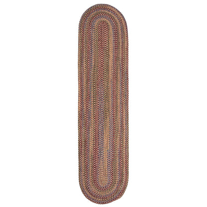 Colonial Mills Worley Multicolor Rustic Braided Handcrafted Runner Rug