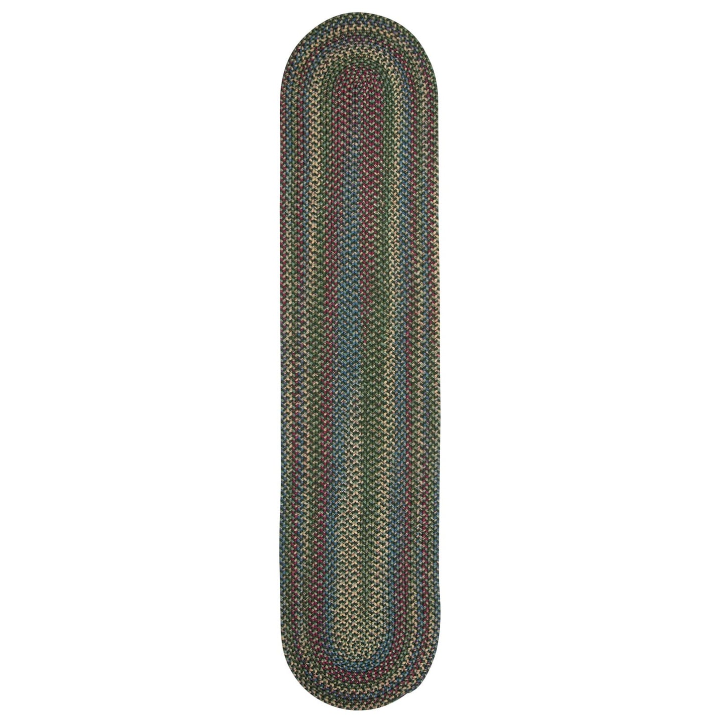 Colonial Mills Worley Multicolor Rustic Braided Handcrafted Runner Rug