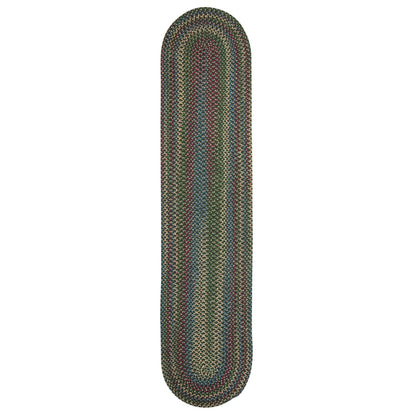 Colonial Mills Worley Multicolor Rustic Braided Handcrafted Runner Rug
