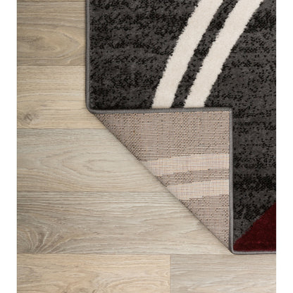 World Rug Gallery Contemporary Abstract Circles Design Area Rug