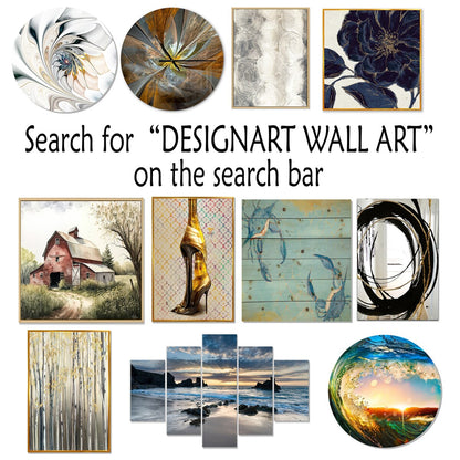 Designart Delicate Blue Ginko Leaves On White Watercolor Leaves Framed Wall Art Living Room