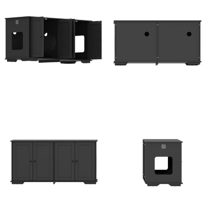 Meubles de dissimulation pour bac à litière pour chat et toilettes privées pour animaux de compagnie