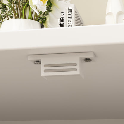 Bac à litière pour chat à deux compartiments, meuble multifonctionnel