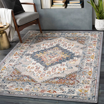 Tapis médaillon persan traditionnel Livabliss Elmas