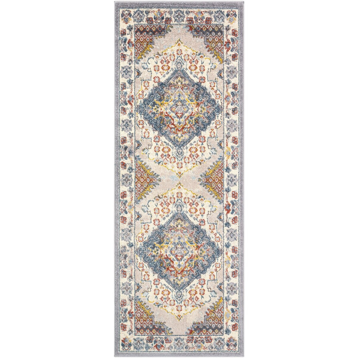 Tapis médaillon persan traditionnel Livabliss Elmas