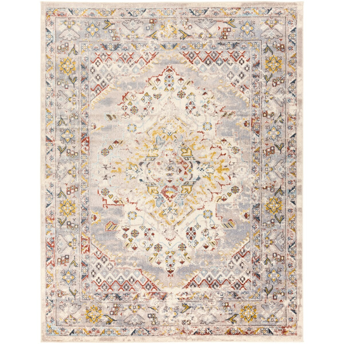 Tapis médaillon persan traditionnel Livabliss Elmas