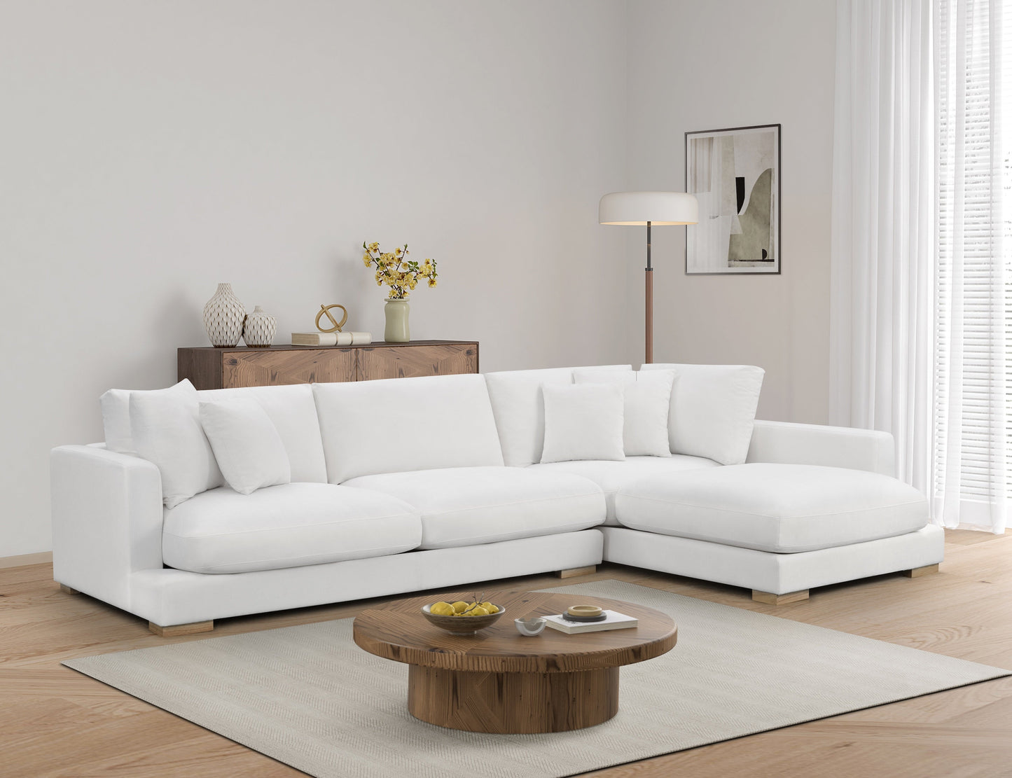 Canapé en tissu - Velora Mylk