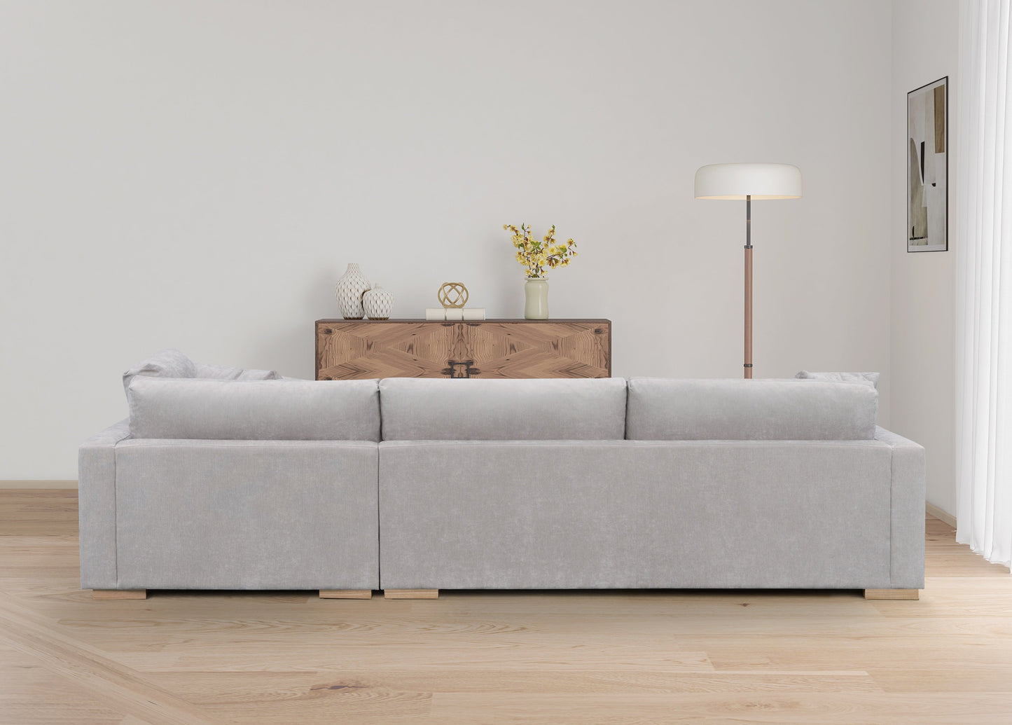 Canapé en tissu - Velora Écru