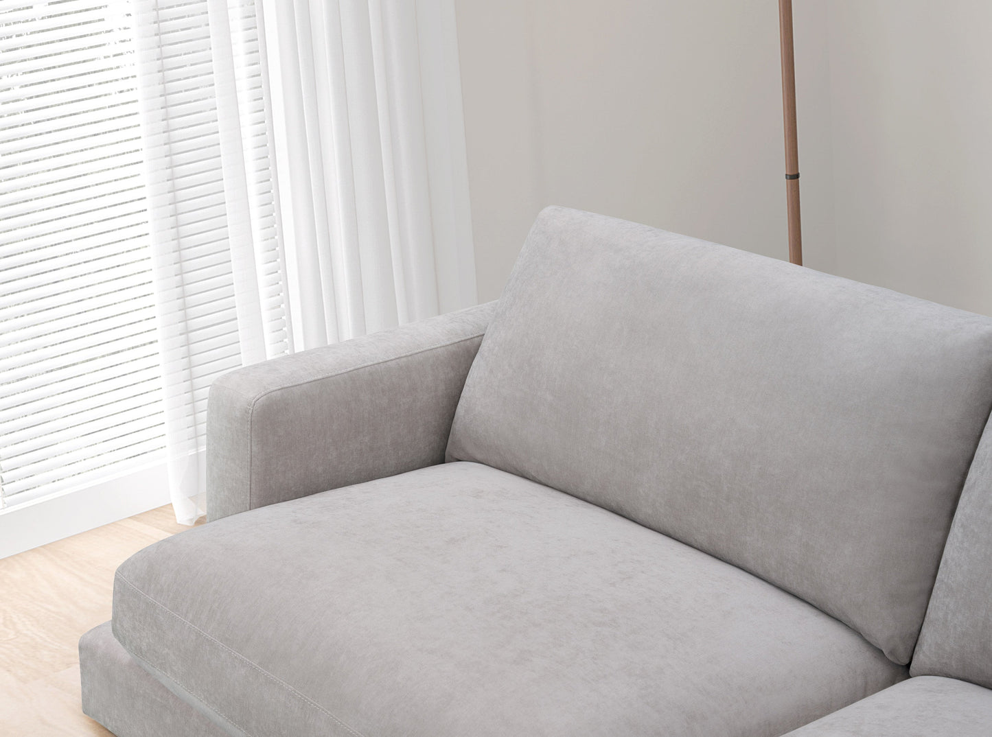 Canapé en tissu - Velora Écru