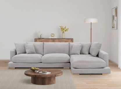 Canapé en tissu - Velora Écru