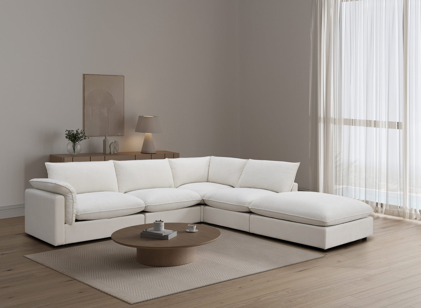 Canapé en tissu - Velora Mylk