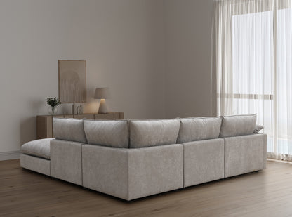 Canapé en tissu - Velora Écru