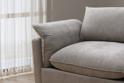 Canapé en tissu - Velora Écru