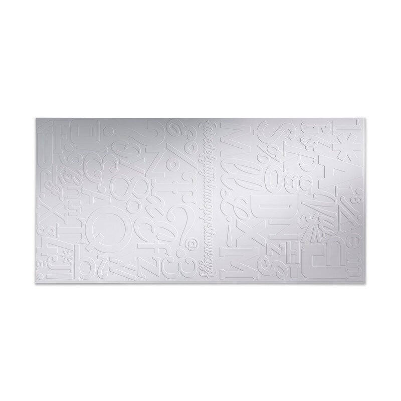 Panneau mural en PVC Alphabet FASÄDE 4 pieds x 8 pieds en blanc mat