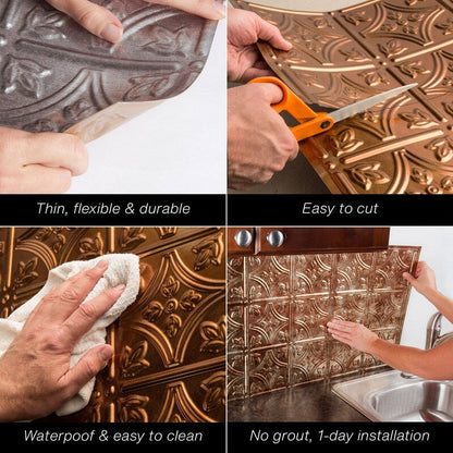 Panneau mural en PVC Alphabet FASÄDE 4 pieds x 8 pieds en blanc mat