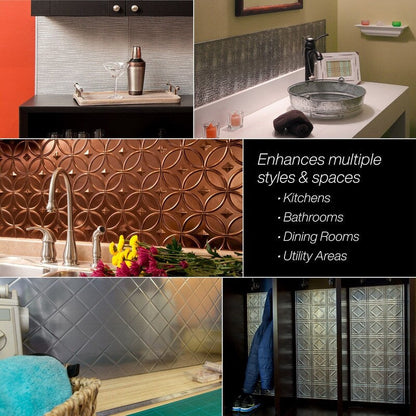 Panneau mural en PVC Alphabet FASÄDE 4 pieds x 8 pieds en blanc mat