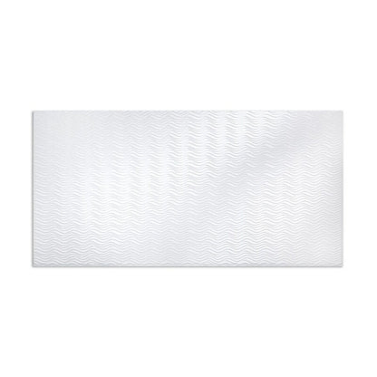 FASÄDE Panneau mural horizontal actuel en PVC blanc brillant de 1,2 m x 2,4 m