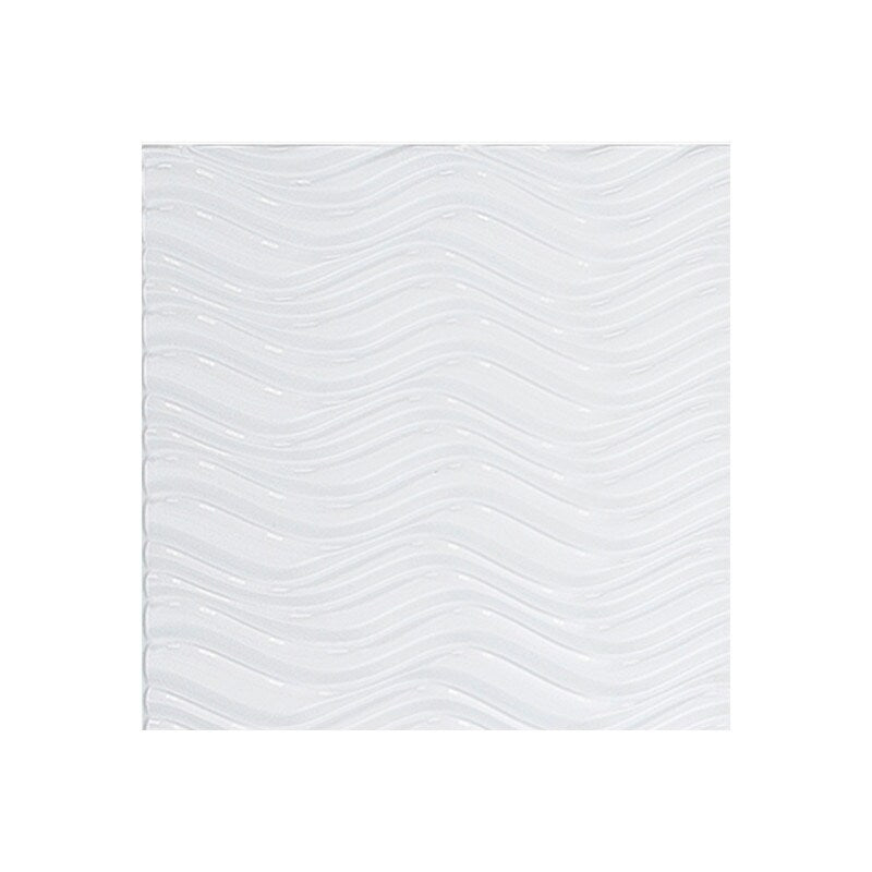 FASÄDE Panneau mural horizontal actuel en PVC blanc brillant de 1,2 m x 2,4 m