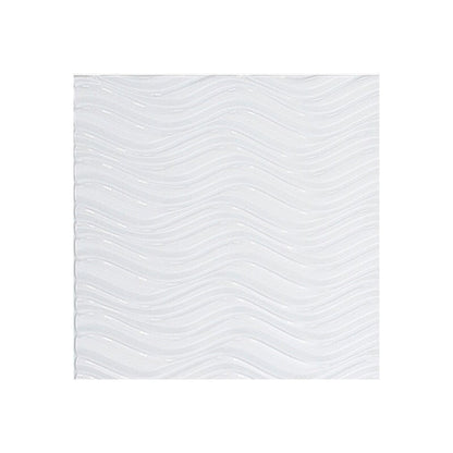 FASÄDE Panneau mural horizontal actuel en PVC blanc brillant de 1,2 m x 2,4 m