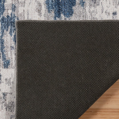 Gertmenian Crystal Print Washable Digital Printed Flat Pile Polyester Slip Resistant Area Rug Collection
