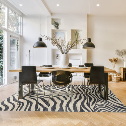 Gertmenian Crystal Print Washable Digital Printed Flat Pile Polyester Slip Resistant Area Rug Collection