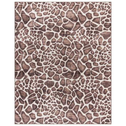 Gertmenian Crystal Print Washable Digital Printed Flat Pile Polyester Slip Resistant Area Rug Collection