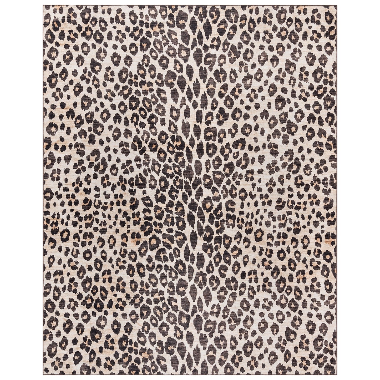 Gertmenian Crystal Print Washable Digital Printed Flat Pile Polyester Slip Resistant Area Rug Collection