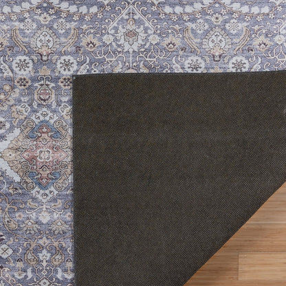 Gertmenian Crystal Print Washable Digital Printed Flat Pile Polyester Slip Resistant Area Rug Collection