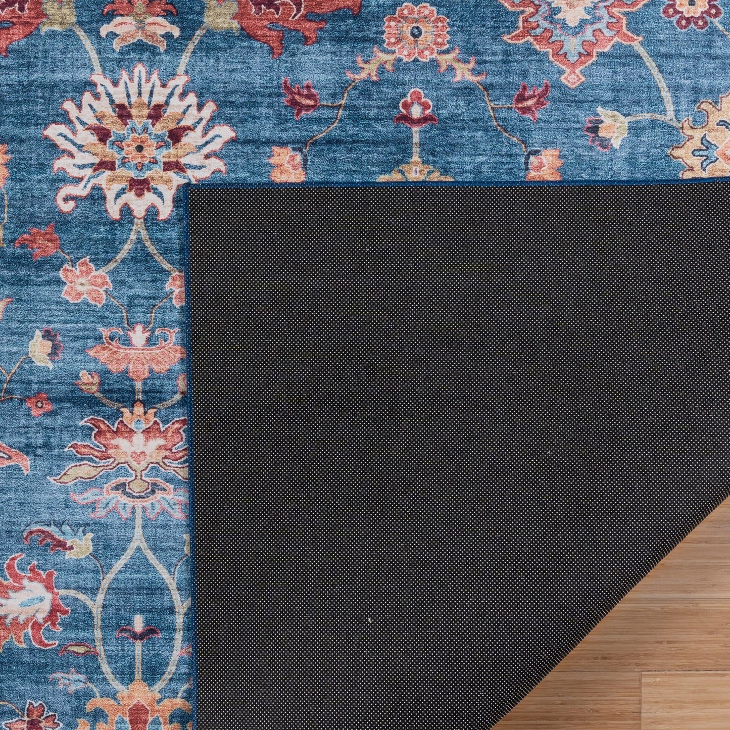 Gertmenian Crystal Print Washable Digital Printed Flat Pile Polyester Slip Resistant Area Rug Collection