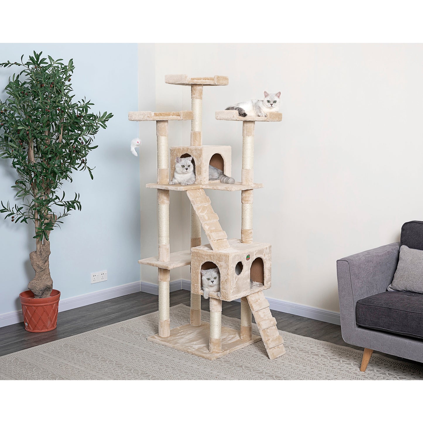 Meubles pour arbre à chat Go Pet Club 72