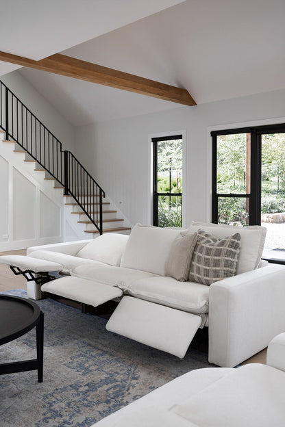 Canapé inclinable électrique - Dewi Vanille