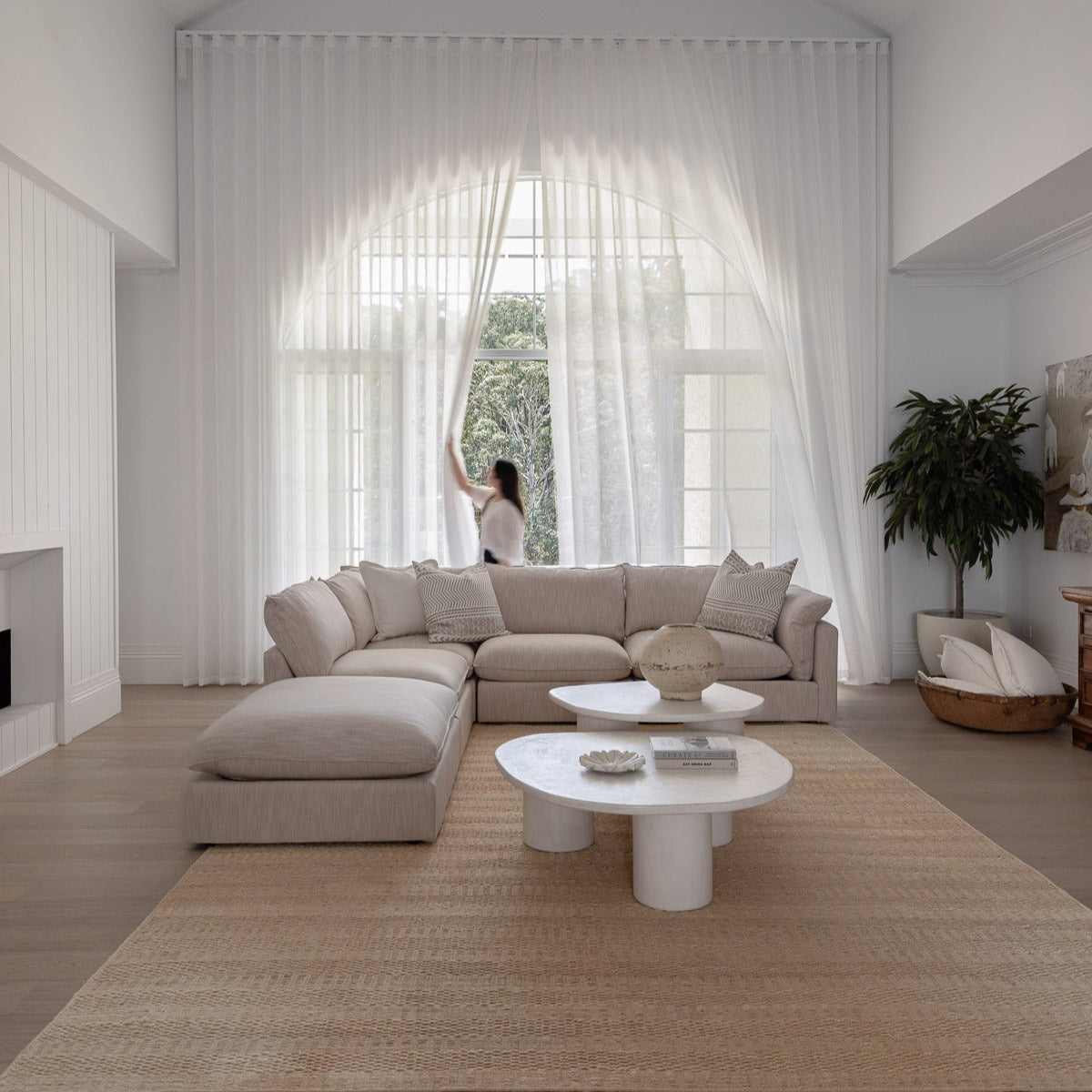 Canapé en tissu - Sable doux