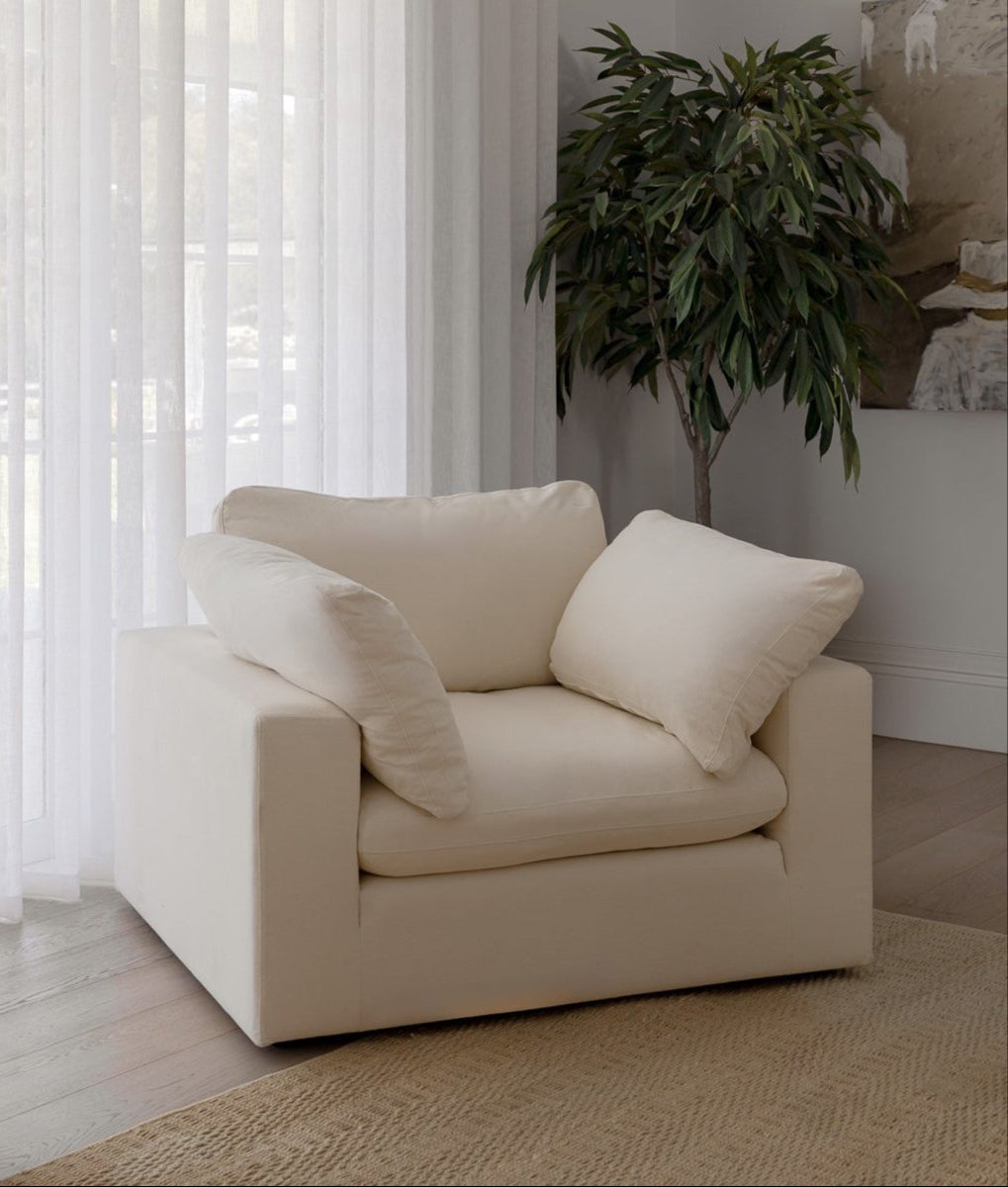 Canapé en tissu - Sol Ivory