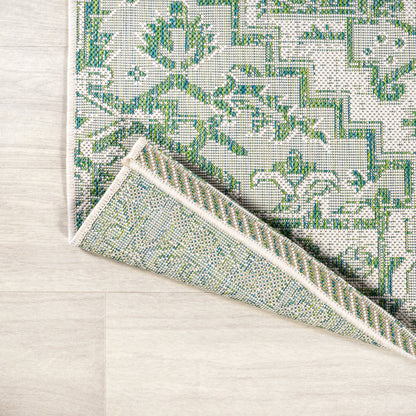 JONATHAN Y Charleston Medallion Indoor/Outdoor Area Rug
