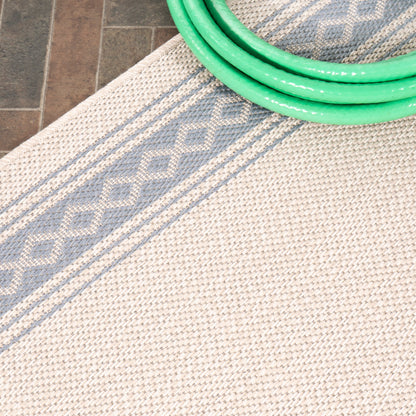 JONATHAN Y Havana Classic Diamond Border Indoor/Outdoor Area Rug