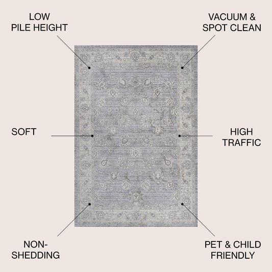JONATHAN Y Traditional Persian Vintage Moroccan Area Rug