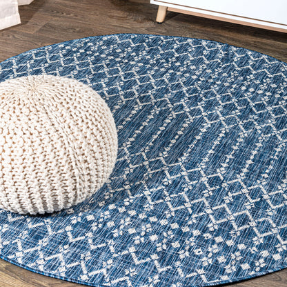 JONATHAN Y Trebol Moroccan Geometric Textured Weave Indoor/Outdoor Area Rug