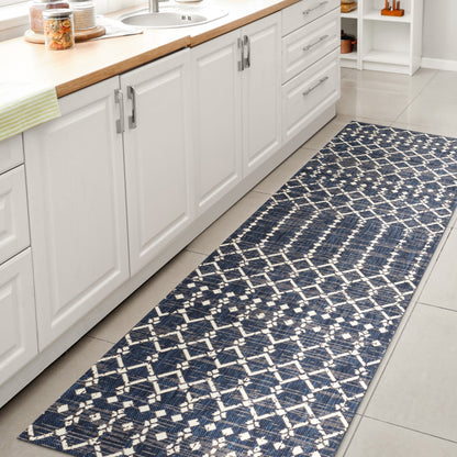 JONATHAN Y Trebol Moroccan Geometric Textured Weave Indoor/Outdoor Area Rug