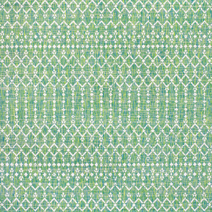 JONATHAN Y Trebol Moroccan Geometric Textured Weave Indoor/Outdoor Area Rug