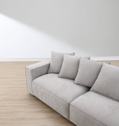 Canapé en tissu - Velora Écru