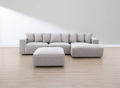 Canapé en tissu - Velora Écru