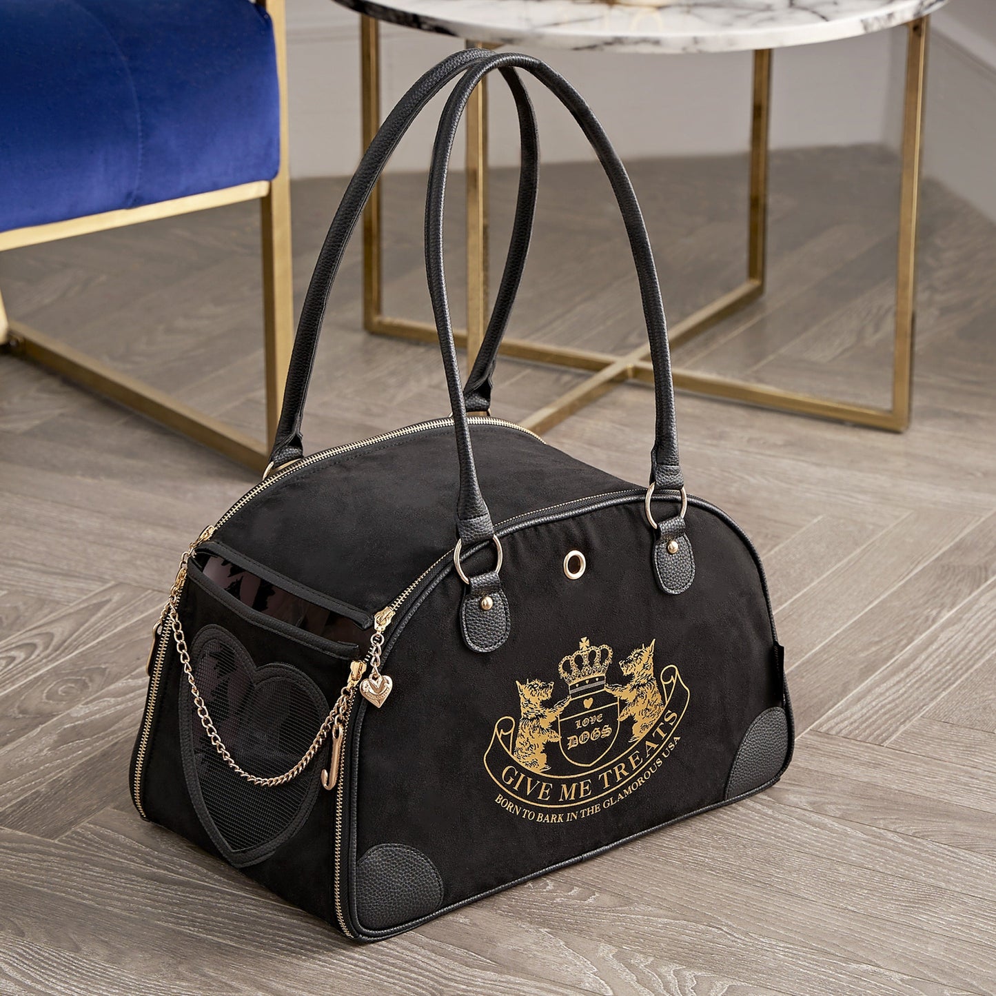Sac de transport pour animaux de compagnie Juicy Couture Give Me Treats - Sac de voyage élégant