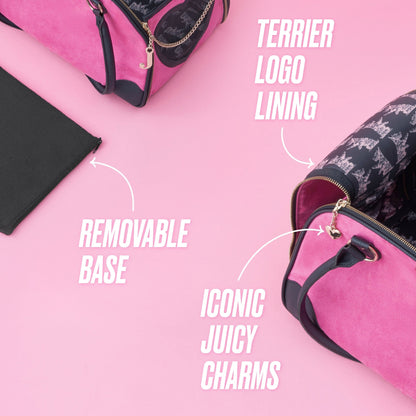 Sac de transport pour animaux de compagnie Juicy Couture Give Me Treats - Sac de voyage élégant